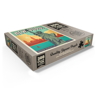New York City: Lady Liberty, Vintage Poster 300 Jigsaw Puzzle box view1