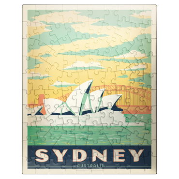 puzzleplate Australia: Sydney Harbor, Vintage Poster 100 Jigsaw Puzzle