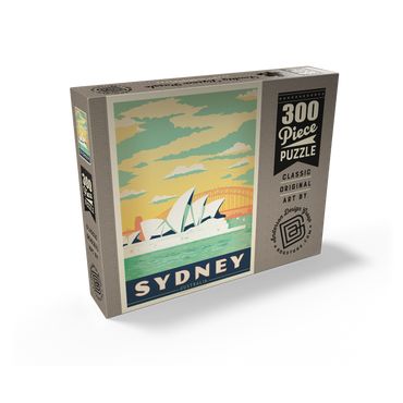 Australia: Sydney Harbor, Vintage Poster 300 Jigsaw Puzzle box view2
