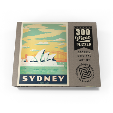 Australia: Sydney Harbor, Vintage Poster 300 Jigsaw Puzzle box view3