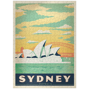 puzzleplate Australia: Sydney Harbor, Vintage Poster 300 Jigsaw Puzzle