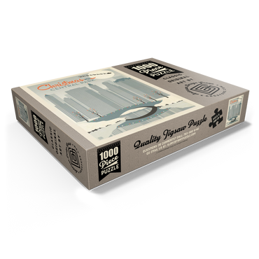 Christmas in Central Park, Vintage Poster 1000 Jigsaw Puzzle box view1