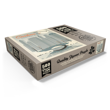 Christmas in Central Park, Vintage Poster 500 Jigsaw Puzzle box view1