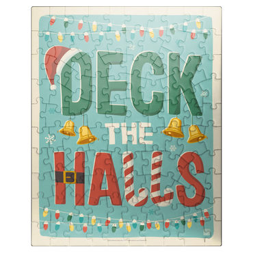 puzzleplate Deck The Halls! Vintage Poster 100 Jigsaw Puzzle