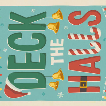 Deck The Halls! Vintage Poster 500 Jigsaw Puzzle 3D Modell