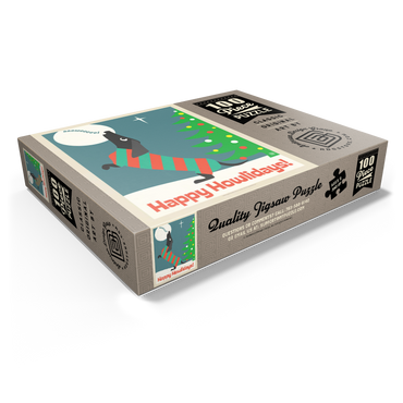 Happy Howlidays, Vintage Poster 100 Jigsaw Puzzle box view1