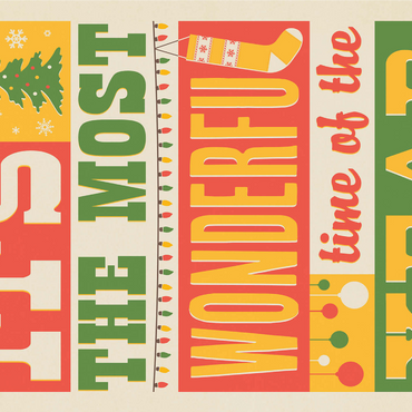 The Most Wonderful Time Of The Year, Vintage Poster 1000 Jigsaw Puzzle 3D Modell