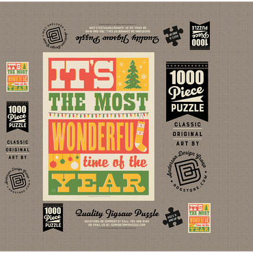The Most Wonderful Time Of The Year, Vintage Poster 1000 Jigsaw Puzzle box 3D Modell