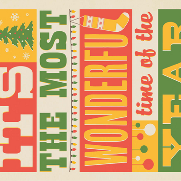 The Most Wonderful Time Of The Year, Vintage Poster 100 Jigsaw Puzzle 3D Modell