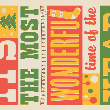 The Most Wonderful Time Of The Year, Vintage Poster 500 Jigsaw Puzzle 3D Modell