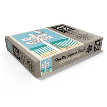 Beaches/North Pole, Vintage Poster 100 Jigsaw Puzzle box view1