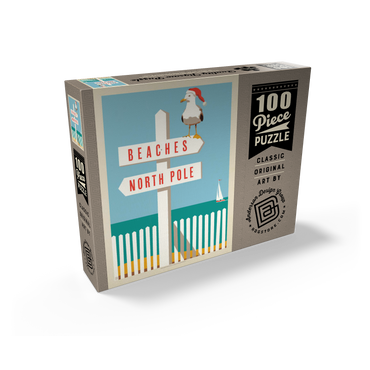 Beaches/North Pole, Vintage Poster 100 Jigsaw Puzzle box view2