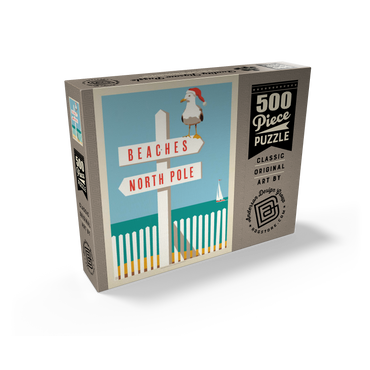 Beaches/North Pole, Vintage Poster 500 Jigsaw Puzzle box view2