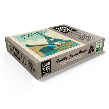 France: Paris, Vintage Poster 1000 Jigsaw Puzzle box view1