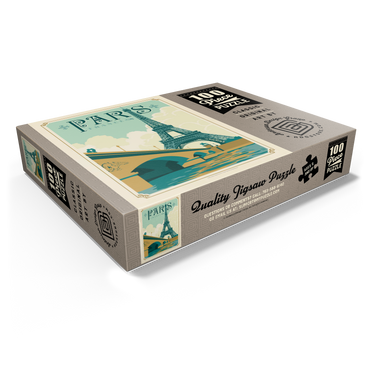 France: Paris, Vintage Poster 100 Jigsaw Puzzle box view1