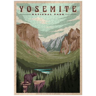 puzzleplate Yosemite National Park - Yosemite Valley, Vintage Travel Poster 300 Jigsaw Puzzle