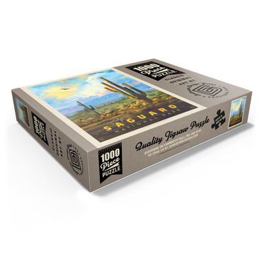 Saguaro National Park: Desert Daybreak, Vintage Poster 1000 Jigsaw Puzzle box view1