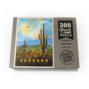 Saguaro National Park: Desert Daybreak, Vintage Poster 300 Jigsaw Puzzle box view3