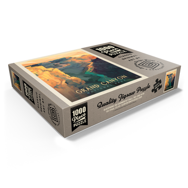 Grand Canyon National Park: Deep Shadows, Vintage Poster 1000 Jigsaw Puzzle box view1