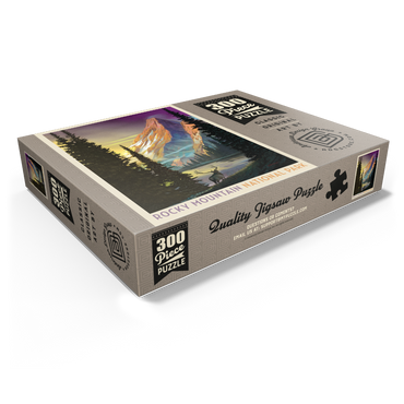 Rocky Mountain National Park: Pyramid Peak, Vintage Poster 300 Jigsaw Puzzle box view1