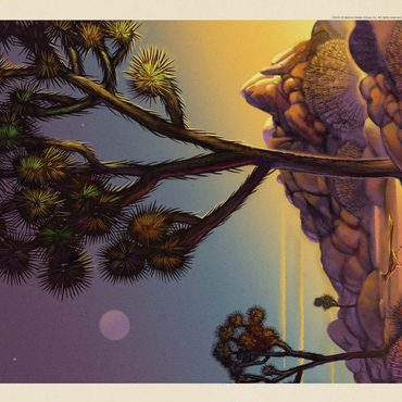 Joshua Tree National Park: Into The Evening, Vintage Poster 500 Jigsaw Puzzle 3D Modell