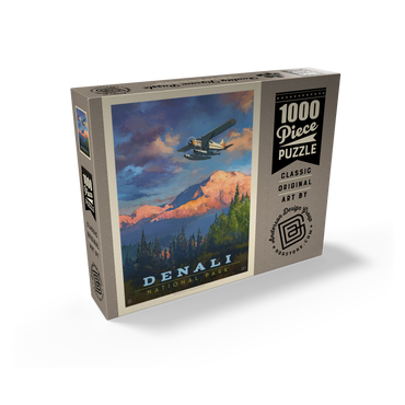 Denali National Park: Back Country, Vintage Poster 1000 Jigsaw Puzzle box view2