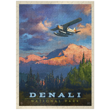 puzzleplate Denali National Park: Back Country, Vintage Poster 300 Jigsaw Puzzle