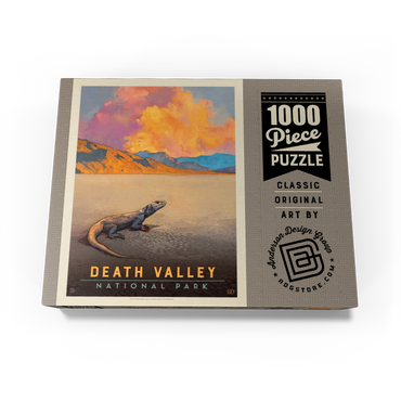 Death Valley National Park: Chuckwalla Lizard, Vintage Poster 1000 Jigsaw Puzzle box view3