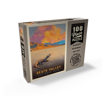 Death Valley National Park: Chuckwalla Lizard, Vintage Poster 100 Jigsaw Puzzle box view2
