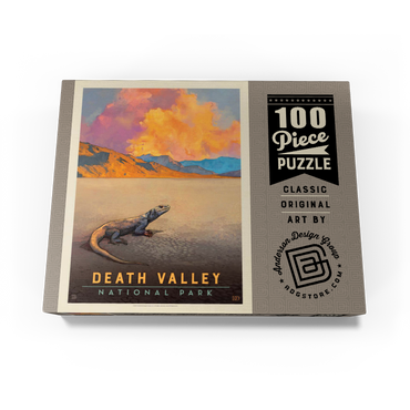 Death Valley National Park: Chuckwalla Lizard, Vintage Poster 100 Jigsaw Puzzle box view3