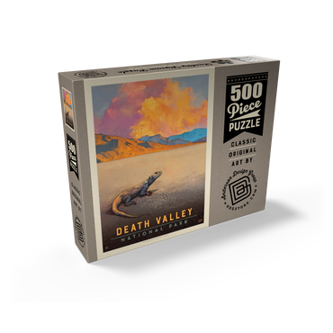 Death Valley National Park: Chuckwalla Lizard, Vintage Poster 500 Jigsaw Puzzle box view2