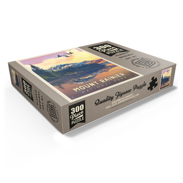 Mount Rainier National Park: Daybreak, Vintage Poster 300 Jigsaw Puzzle box view1