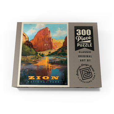 Zion National Park: Virgin River Valley, Vintage Poster 300 Jigsaw Puzzle box view3