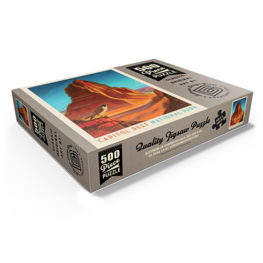 Capitol Reef National Park: Falcon Roost, Vintage Poster 500 Jigsaw Puzzle box view1