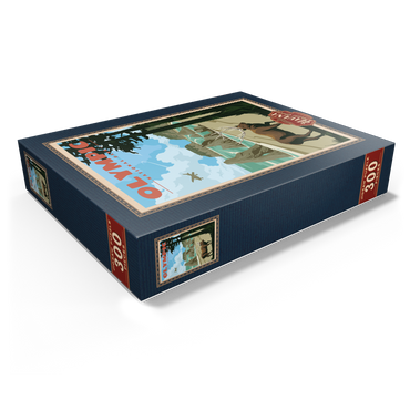 Olympic National Park - Wapiti at Ruby Beach, Vintage Travel Poster 300 Jigsaw Puzzle box view1