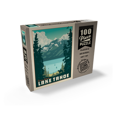 Lake Tahoe: Tahoe Summer, Vintage Poster 100 Jigsaw Puzzle box view2