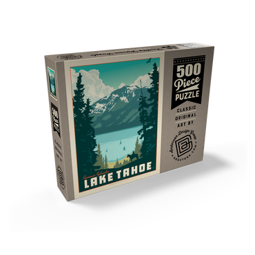 Lake Tahoe: Tahoe Summer, Vintage Poster 500 Jigsaw Puzzle box view2
