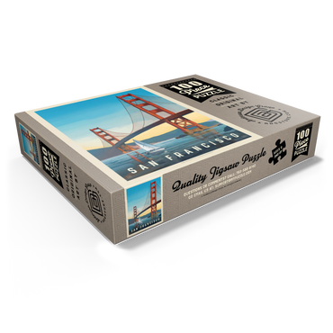 San Francisco: Under The Golden Gate, Vintage Poster 100 Jigsaw Puzzle box view1
