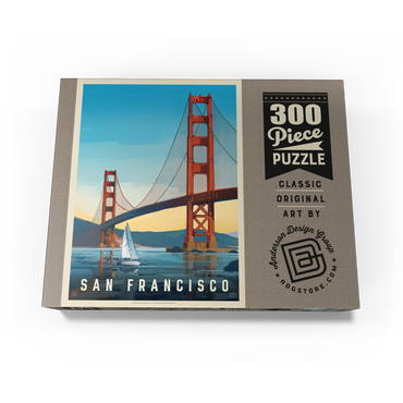 San Francisco: Under The Golden Gate, Vintage Poster 300 Jigsaw Puzzle box view3