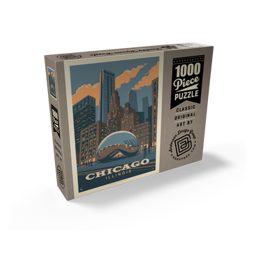 Chicago, IL: Magic Bean, Vintage Poster 1000 Jigsaw Puzzle box view2