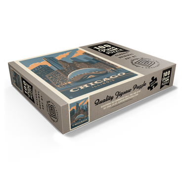 Chicago, IL: Magic Bean, Vintage Poster 100 Jigsaw Puzzle box view1