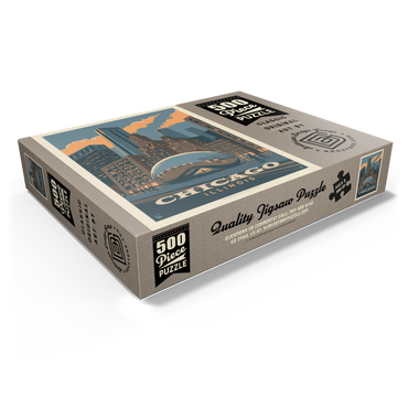 Chicago, IL: Magic Bean, Vintage Poster 500 Jigsaw Puzzle box view1
