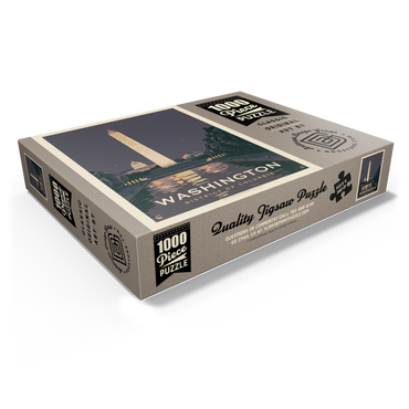 Washington DC: Reflections Of Freedom, Vintage Poster 1000 Jigsaw Puzzle box view1