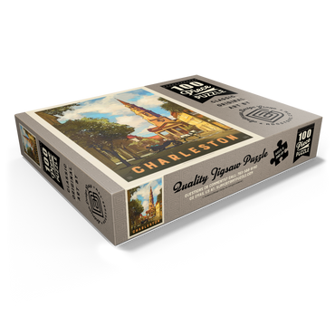 Charleston, South Carolina: St Philip's Church, Vintage Poster 100 Jigsaw Puzzle box view1