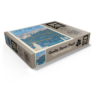 New York City: Enjoy Central Park, Vintage Poster 100 Jigsaw Puzzle box view1