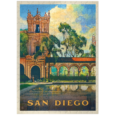 puzzleplate San Diego, CA: Balboa Park, Vintage Poster 300 Jigsaw Puzzle