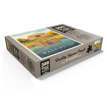Washington, DC: Lincoln Memorial, Vintage Poster 300 Jigsaw Puzzle box view1