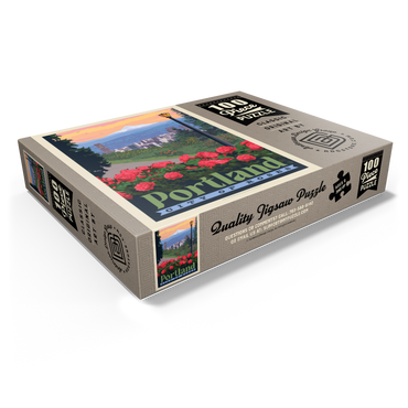 Portland, Oregon: City Of Roses, Vintage Poster 100 Jigsaw Puzzle box view1