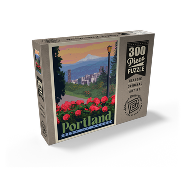 Portland, Oregon: City Of Roses, Vintage Poster 300 Jigsaw Puzzle box view2