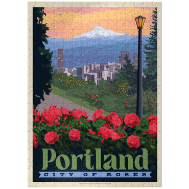 puzzleplate Portland, Oregon: City Of Roses, Vintage Poster 300 Jigsaw Puzzle